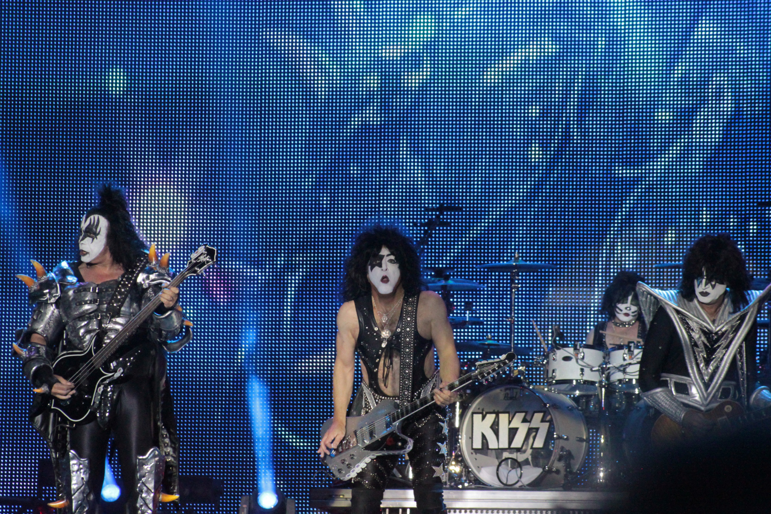 Pictured: Kiss onstage at Hellfest in Clisson, France, 2013